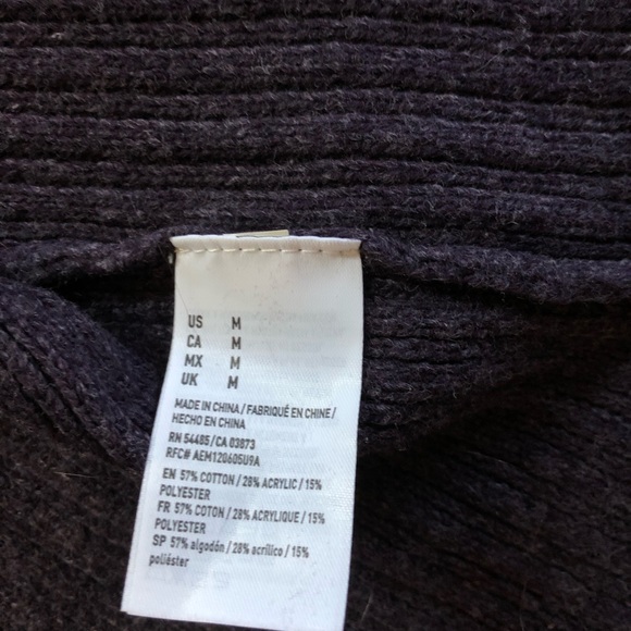 New American Eagle ribbed sweater with back slit and bell sleeves - Picture 10 of 11